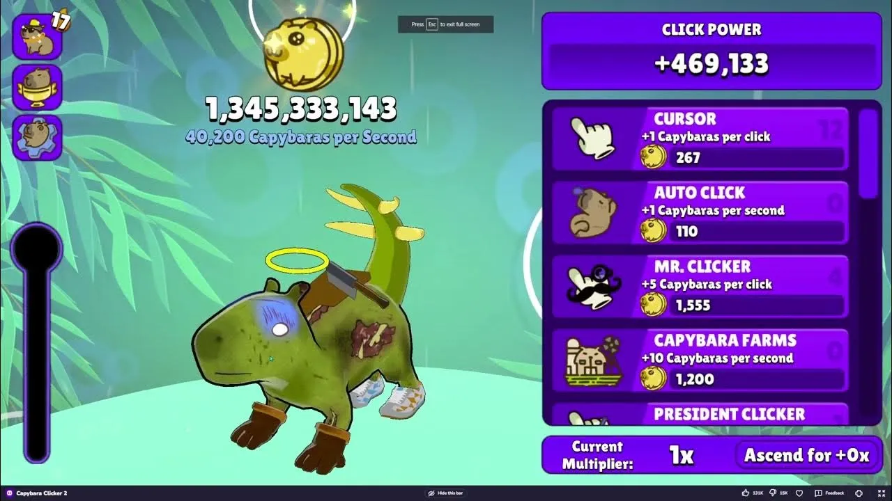 Capybara Clicker 2 Gameplay