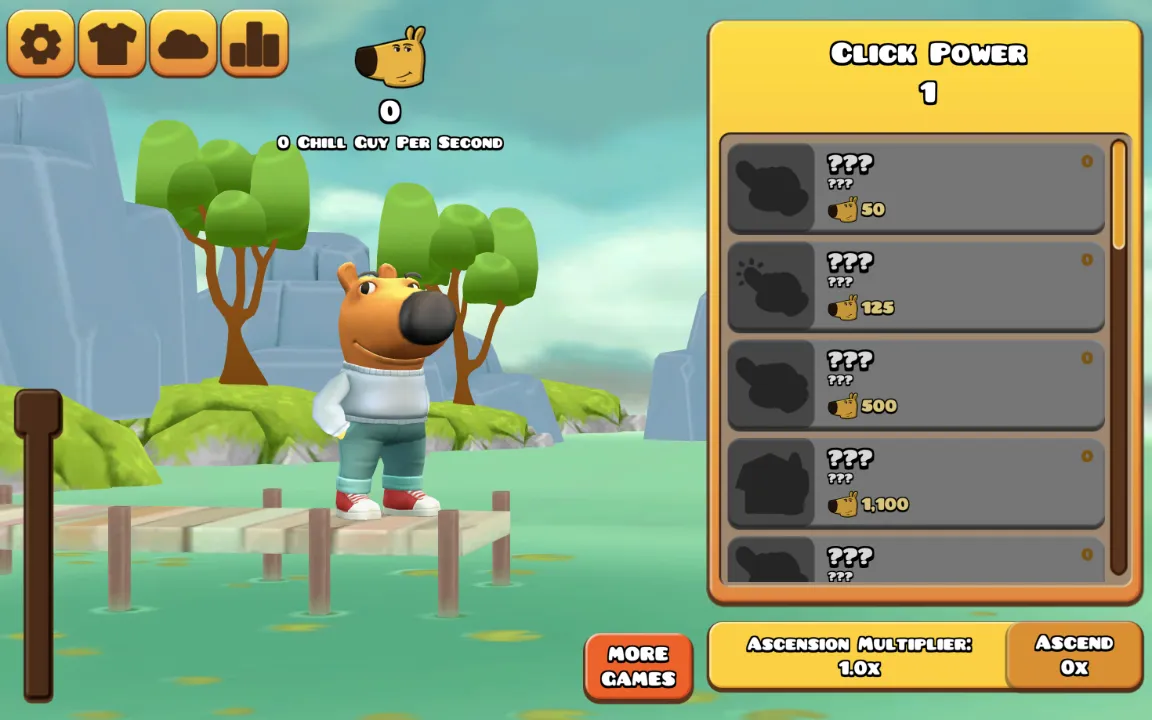 Chill Guy Clicker 3D Gameplay