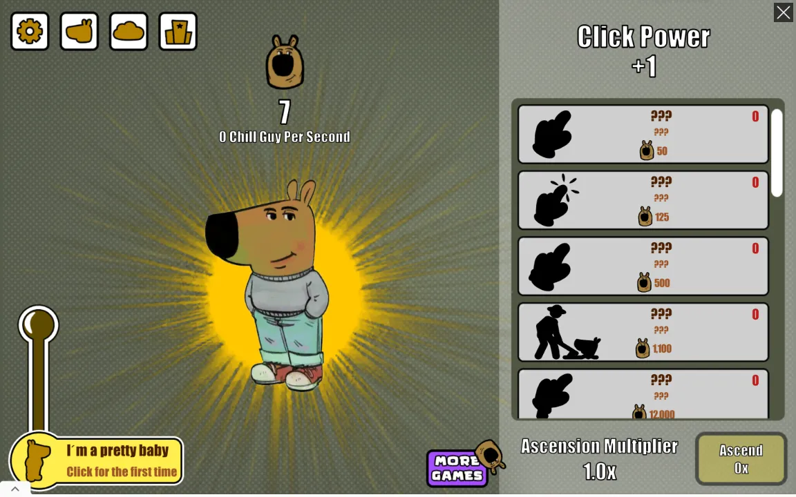 Chill Guy Clicker Gameplay